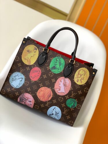 LOUIS VUITTON TOTE BAG ON THE GO 35cm×27cm×14cm