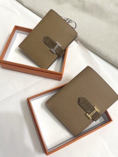 HERMES ベアン コンパクト 財布 ワンポイントクロコ皮リリース!!!