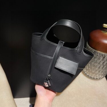 HERMES Picotin Lock エルメス ピコタンポケット カーゴ PMサイズ ノワール【PM】W18×H18×D13.5cm